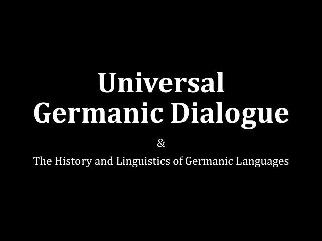 Dutch & German dialogue that sounds like English