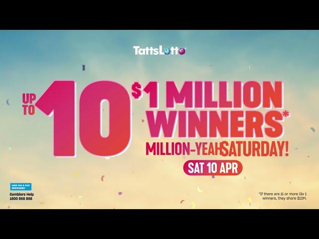 Million-YEAH Saturday! | The Lott - Official Home of Australia's Lotteries