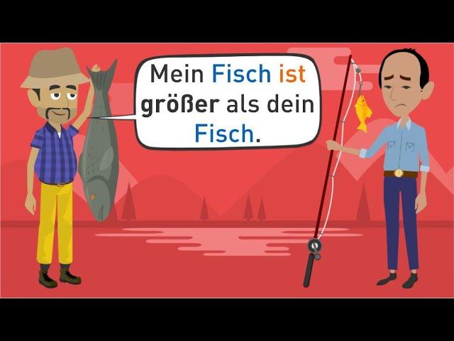 Learn German A1 | Grammar: increase adjectives | Vocabulary: compare and describe