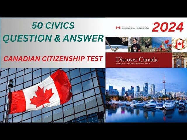 Canadian Citizenship Test 2024 - Real Questions and Answers (updated on 2024-11-01)