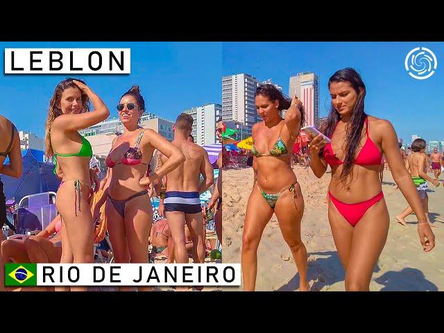  Rio de Janeiro Beach in Summer   Leblon Beach  | Brazil 【4K】2022