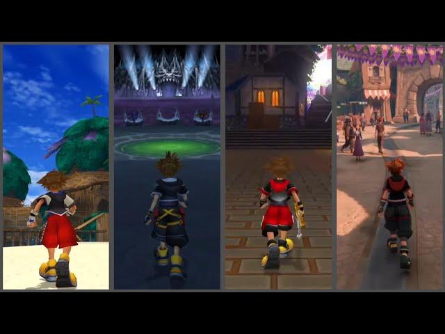 4 seconds of Sora roaming in every world he has been to - Kingdom Hearts