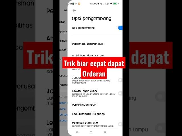 trik cepat dapat orderan #gojek #shorts #trikgacor #youtubeshorts