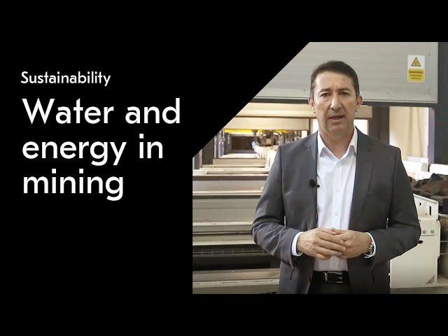 Water and energy in mining