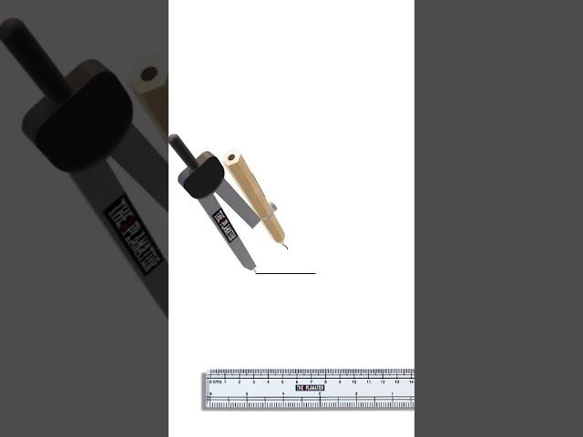 Divide a Line in Half in Seconds – No Ruler Needed!