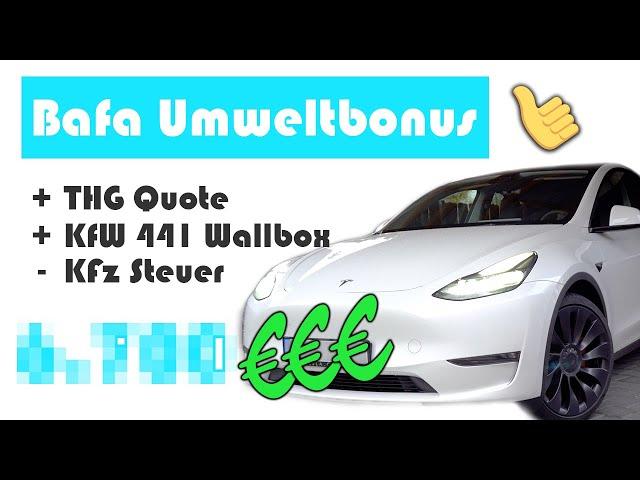 Bafa Umweltbonus beantragen I THG Quote I Vorteile Elektroauto