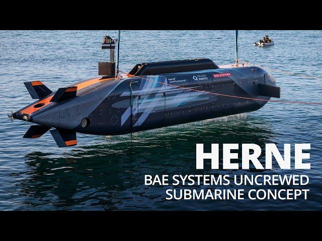 In action - the HERNE XLUAV uncrewed autonomous submarine