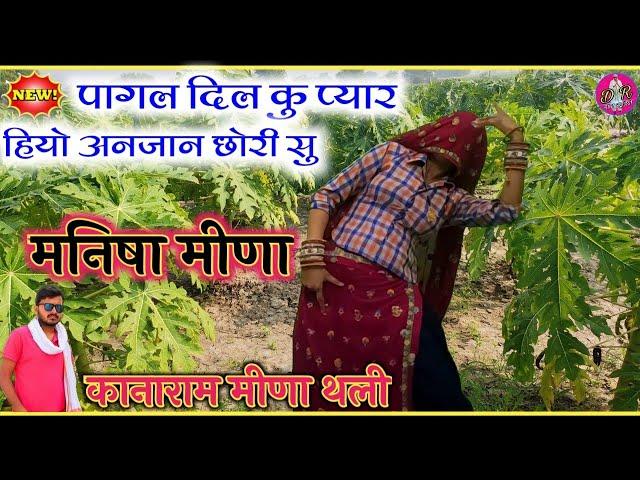 Kana Ram Meena Song !! म्हारो तो दिल दिल राजी हैज्या अगर थारो प्यार मिलज्या !! Manisha Meena Dance