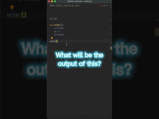 I bet you didn't know this Python code until it crashed your code #pythonprogramming