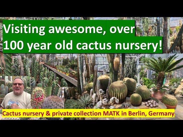 Visiting spectacular 118 year old CACTUS & SUCCULENT NURSERY MATK, Berlin #cactus #cactuscollection