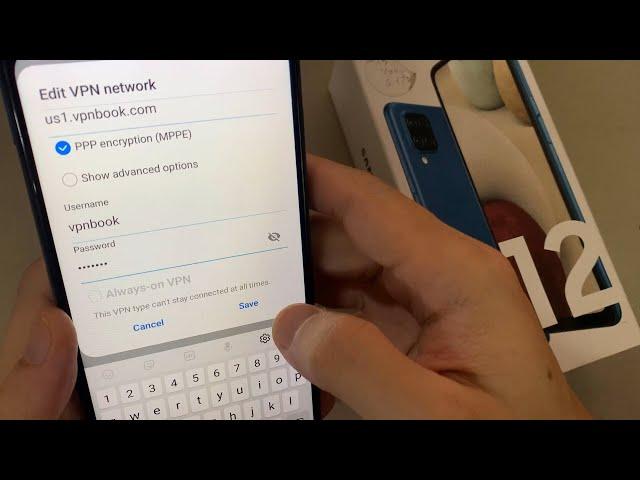 How to set up a VPN on Samsung Galaxy A12