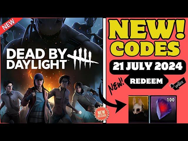 Dead by Daylight CODES 21 JULY 2024 (NEW WORKING CODES!)DBD Redeem Codes for Free BloodPoints Drops