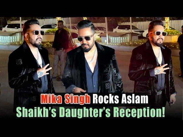 "Bollywood Meets Politics: Mika Singh at Aslam Shaikh's Daughter's Reception" #mikasinghnewsong