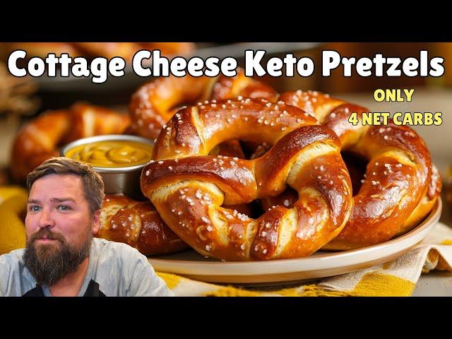 Cottage Cheese Keto Soft Pretzels! Fast & Easy low carb high protein recipe!