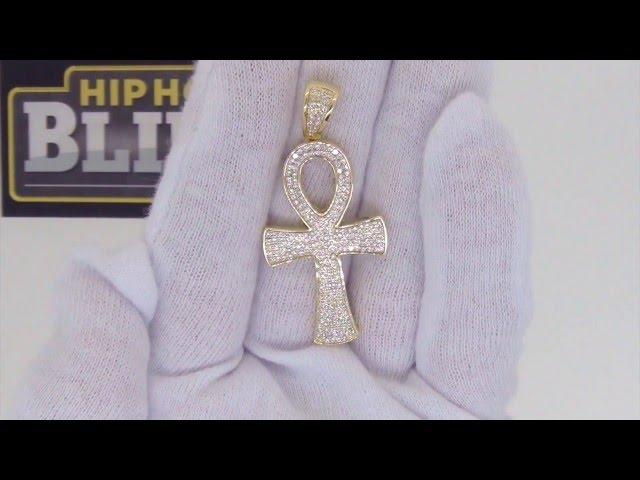 Egyptian Ankh Cross | CZ Micro Pave Set Bling Bling