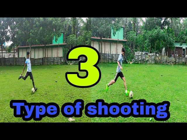 3 types of shooting...@ALLABOUTFOOTBALL-sl8bj #football #soccer.. football shooting video..