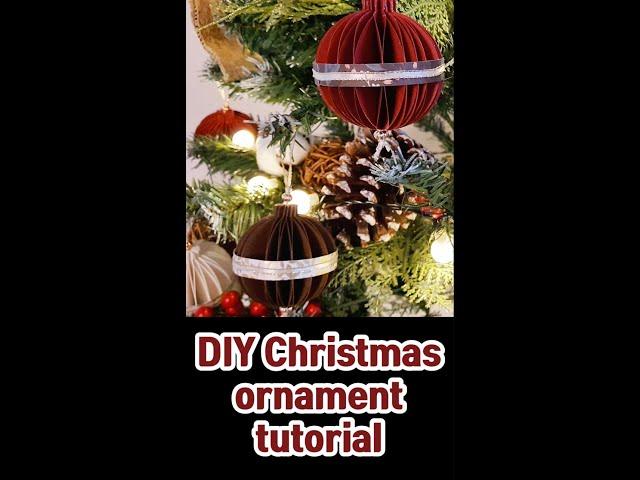 DIY Christmas paper ornament tutorial | 종이로 만드는 DIY 크리스마스 장식