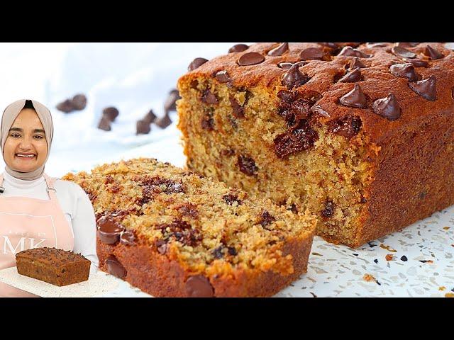 The best ever CHOCOLATE CHIP BANANA BREAD recipe