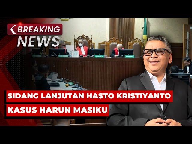BREAKING NEWS - Sidang Putusan Sela Hasto Kristiyanto terkait Kasus Suap Harun Masiku