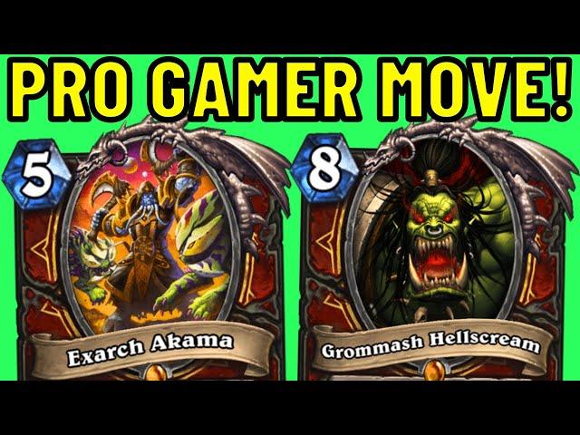 Breaking the RULES of Hearthstone! Exarch Akama OTK!