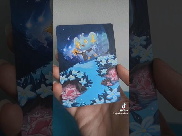 #art #pokemon #paint #pokemoncard #pokemontcg #artist #cardalter #pokemongo #shinx #pokemonz