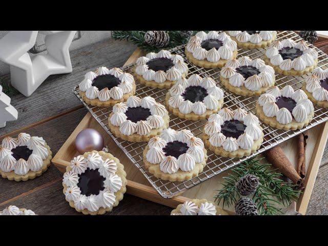 Replenishment for the cookie plate: walnut meringue cookies