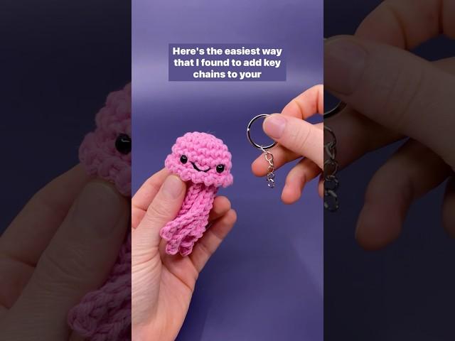 The easiest way to add keychains to your #amigurumi