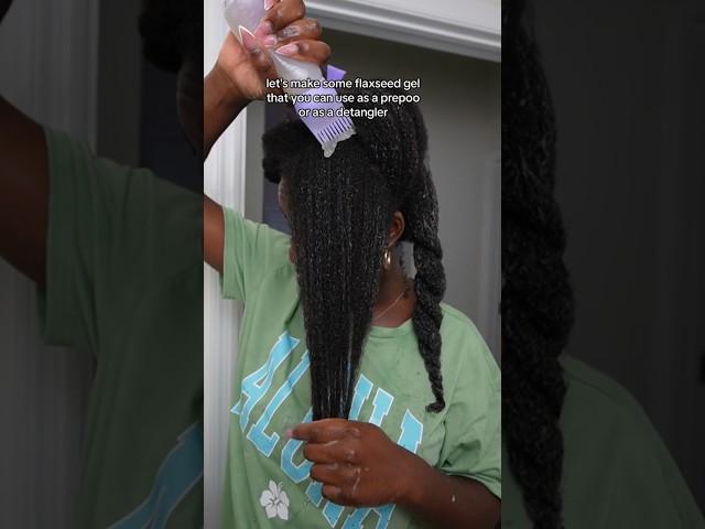 How to make FLAXSEED GEL for detangling #4chair #naturalhair