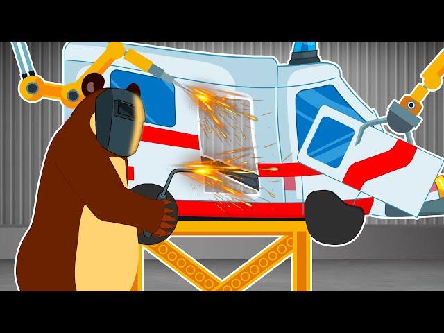 The Bear Garage: Repairing Accident Ambulances | Impressive techniques are revealed ss1