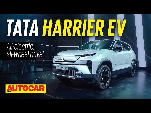 Tata Harrier EV - All-electric, all-wheel drive | Auto Expo 2023 | Autocar India