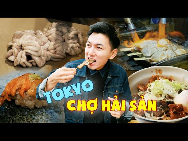 Japan Food Tour #8: Chợ hải sản ở Tokyo, xếp hàng quá mệt nhưng nhiều món ngon