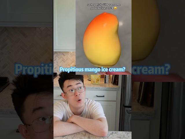 I made the Tiktok viral mango ice cream 