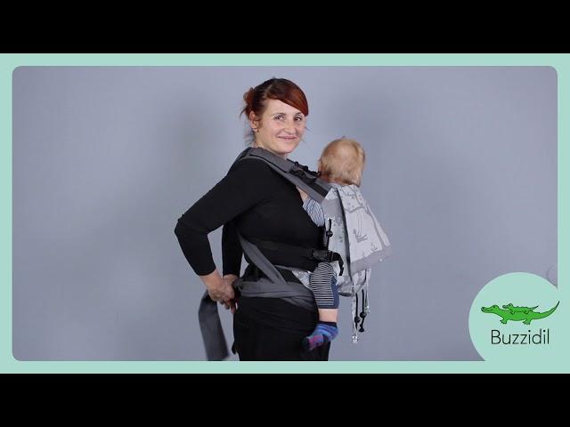 BuzziTai - Fullbuckle mit gekreuzten Trägern vor dem Bauch | Front Carry Crossed (with buckles)