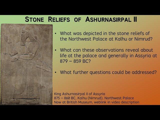 Stone Reliefs of Ashurnasirpal II -- Archaeology Studio 034