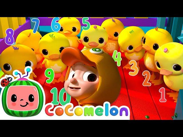 Count Ten Little Duckies | CoComelon Animal Time - Learning with Animals | Nursery Rhymes for Kids