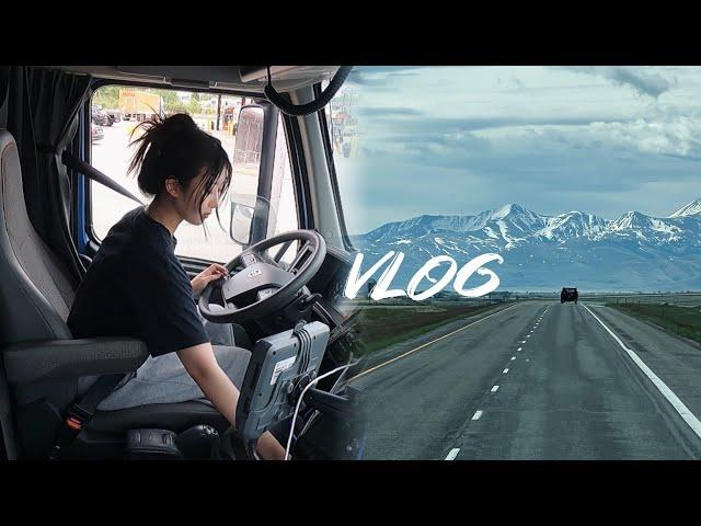 Vlog 北美卡车司机 继续翻山越岭