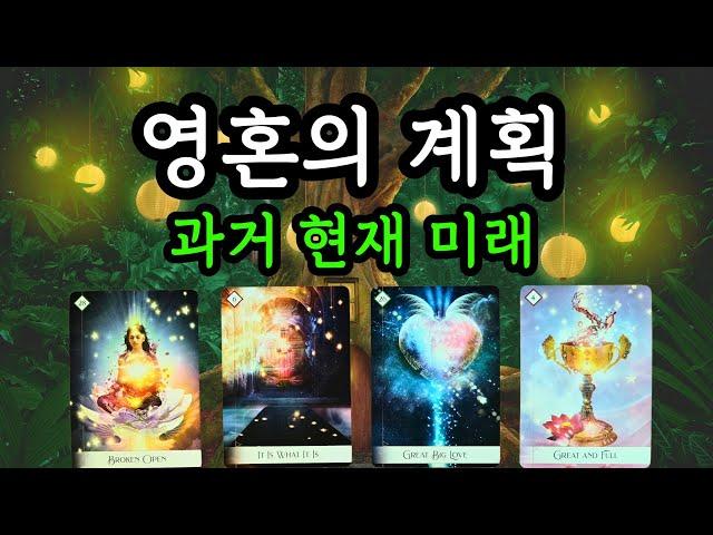 타로️ 당신의 과거, 현재, 미래 속 영혼의 계획은 무엇일까요?