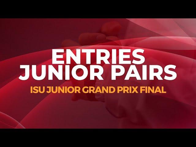 Entries Junior Pairs | Vancouver 2018 | #JGPFigure
