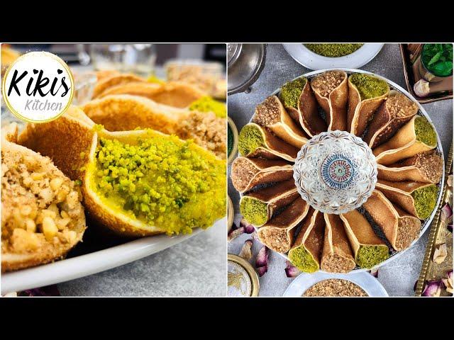 Atayef - arabische Pfannkuchen mit Ashta Milchpudding | Qatayef bil Qashta | Iftar #8