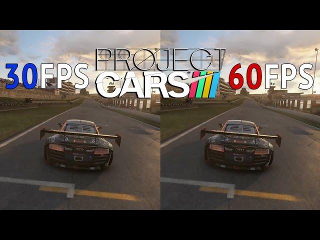 30FPS Vs 60FPS - Project CARS Audi R8 Ultra @ Brands Hatch