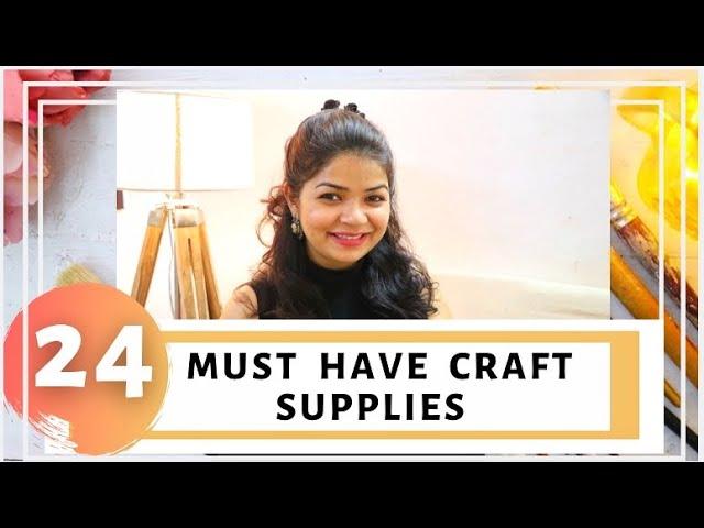 24 MUST HAVE CRAFT SUPPLIES FOR BEGINNER CRAFTERS || HACKS TO REPLACE CRAFT SUPPLIES