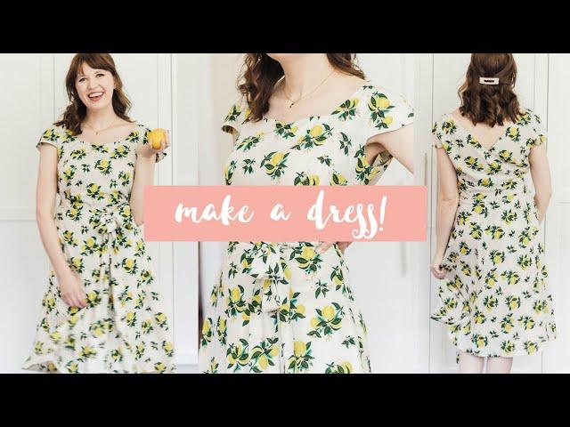 How to Make a Dress from Scratch: Sewing My Favorite Easy Beginner Pattern!