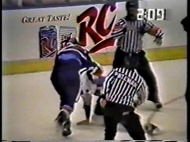 Marty McSorley vs Mike Ware NHL Sept 30/89