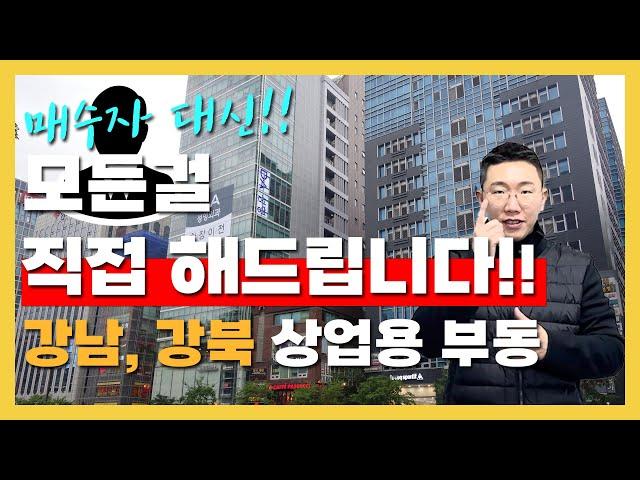 매수자 대신 모든 걸 직접 해드립니다!! 강남 , 강북 상업용 부동산 상권분석