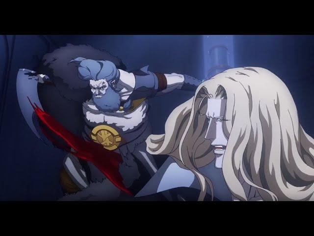 Alucard VS Teleporting Viking Vampire - Castlevania Season 4