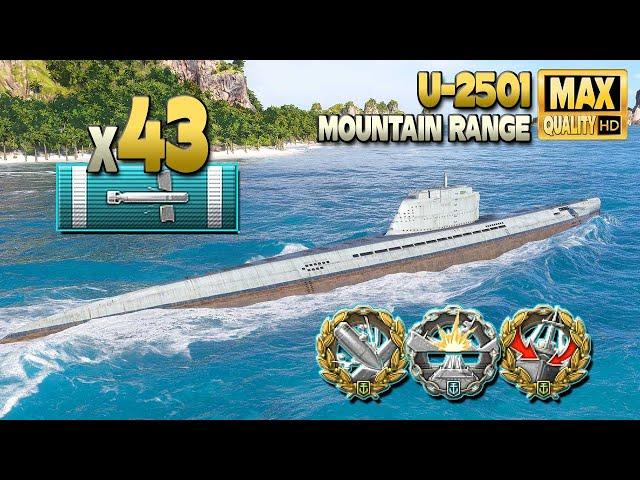 Submarine U-2501: Scary close between the enemies - World of Warships