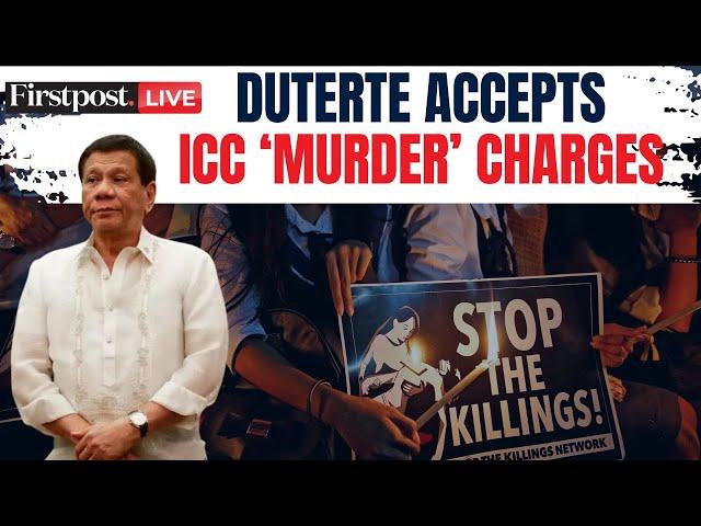 Duterte Arrest LIVE: Former Philippines President Rodrigo Duterte's Confession Video to ICC |Drugs