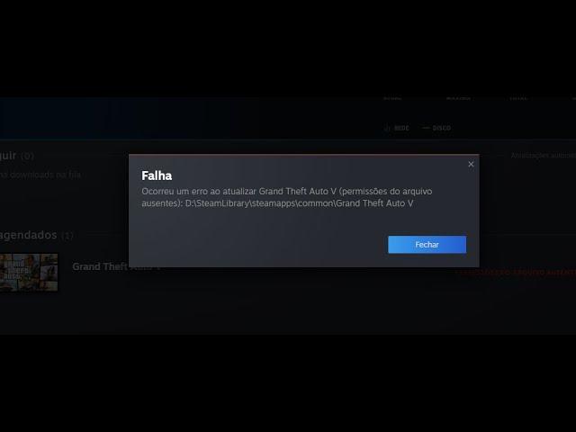 RESOLVENDO RAPIDAMENTE SEU PROBLEMA DE PERMISSÕES DE ARQUIVO AUSENTES GTA5/STEAM!
