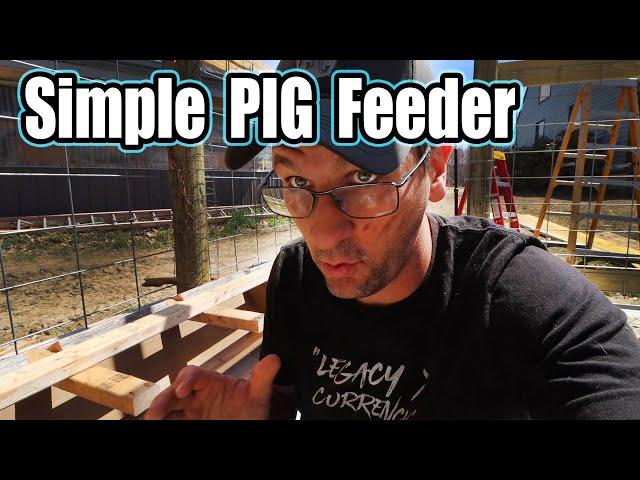 DIY PIG Feeder BUILT and EXPLANED in less than 3 mins