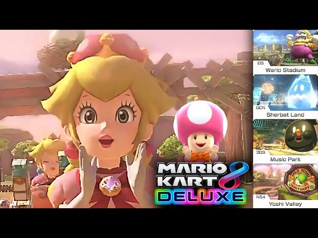 Mario Kart 8 Deluxe Peachette Gameplay Leaf Cup